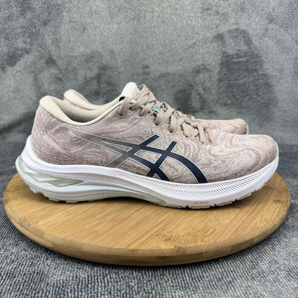 ASICS Running Shoes Womens Size 9 Pink Beige FF Blast Cushioned Road 1012B495